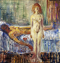 Figur neben dem Bett von Robert Lutz