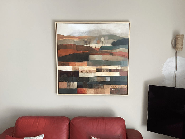 Warme Farben: Abstrakte Landschaft von Wunderbare Kunst