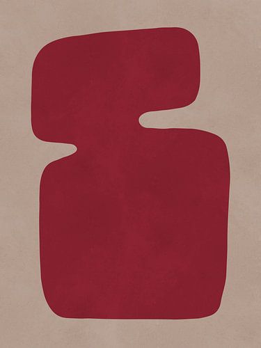 Rode organische vormen 8