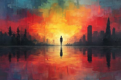 schilderachtig spiritueel portret