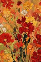 Splendeur florale dans le style Van Gogh