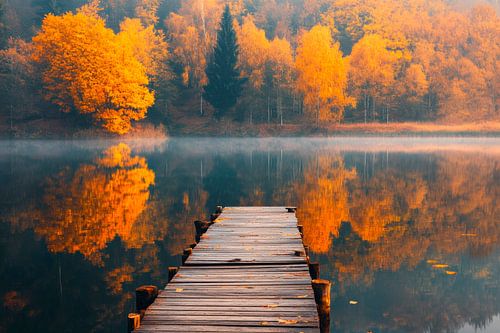 L'automne au bord du lac