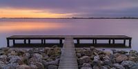 Sunset near Steendam at the Schildmeer by Henk Meijer Photography thumbnail