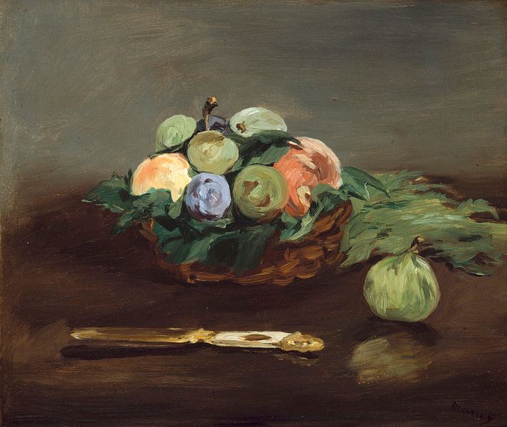 Korb mit Obst, Édouard Manet von Meisterhafte Meister