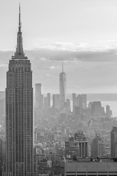 New York City View Schwarz-Weiß I von Harm Roseboom