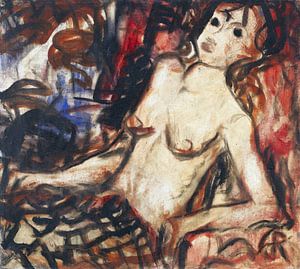 Weiblicher Akt, Christian Rohlfs, Um 1918