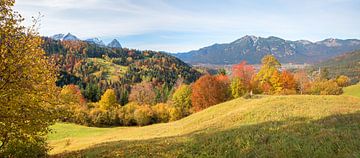 Herfst in de bergen bij Garmisch Wamberg van SusaZoom