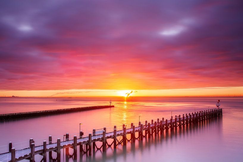 Lever de soleil à Flushing par Monique van Genderen (in2pictures.nl fotografie)