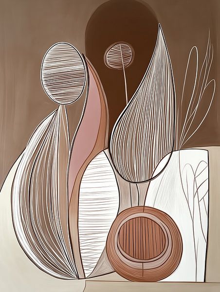 Abstracte vormen van Wall Wonder