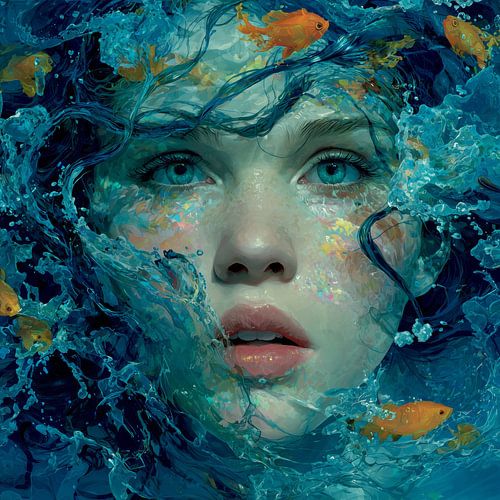 Underwater nymph - Between dream and sea