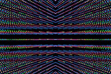 Veelkleurige LED panelen van Wim Stolwerk