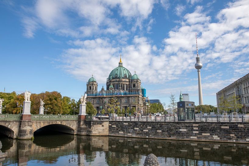 Berlin Cathedral and TV Tower at Alexanderplatz by t.ART