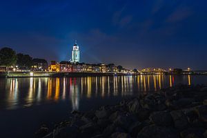 Deventer Skyline at blue hour by Edwin Mooijaart