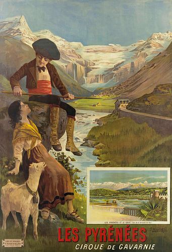Hugo d' Alési - Les Pyrénées - keteldal van Gavarnie (1890)