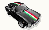 Alfa Romeo GT 1300 Junior mit bandiera italiana von aRi F. Huber Miniaturansicht