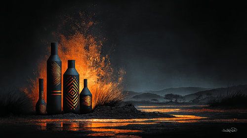 afrikaans-zwart-goud-oranje