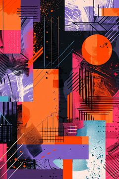 Abstract  met felle kleuren van Imperial Art House