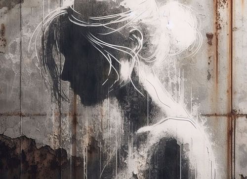 Straßenkunst im Banksy-Stil