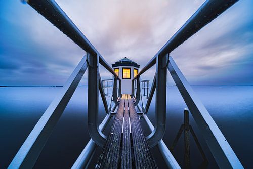 Vuurtoren Oostmahorn grijze dag