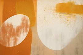 Orangefarbene abstrakte Formen Textur