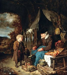 Gabriel Metsu - Der Pfannkuchenbäcker