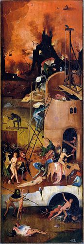 Jheronimus Bosch. De Hooiwagen, rechterpaneel