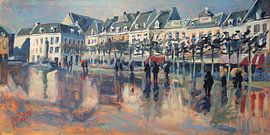 The Vrijthof after the rain by Nop Briex