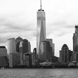 Skyline van Manhattan, New York City sur Hans Wijnveen
