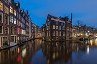 Oudezijds Voorburgwal Amsterdam at Blue hour