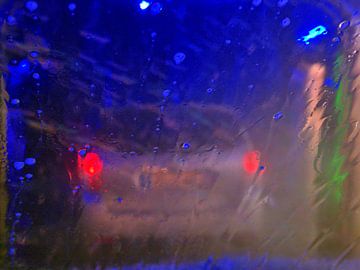 dans la station de lavage