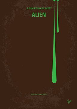 No004 My Alien minimal movie poster van Chungkong Art