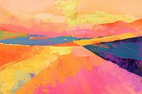 Modern Abstract Landscape | Sunlit Dreams on Canvas