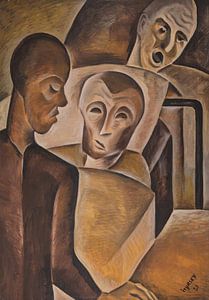 Jindřich Štyrský, Drei Wahnsinnige, 1921