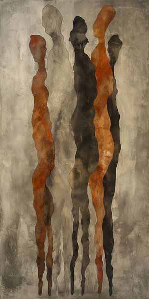 Mensen abstract van Bert Nijholt
