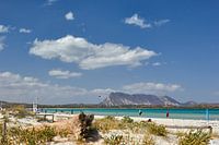 Het strand van Sardinië