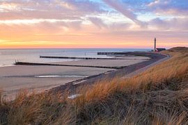 Fiery sunset Westkapelle by Tom Hengst