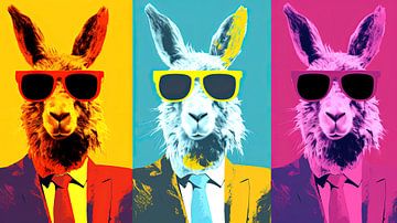 Warhol: Haute Couture Hares by ByNoukk