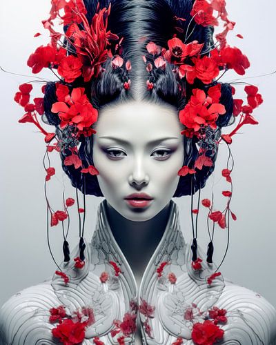 Queen of flowers of silence