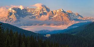 Lever de soleil panoramique dans les Dolomites sur Henk Meijer Photography