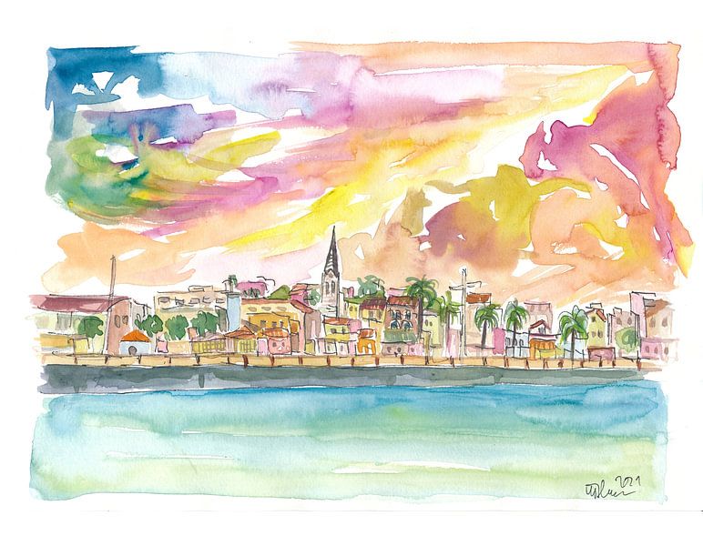 Martinique Fort de France Waterfront at sunrise by Markus Bleichner