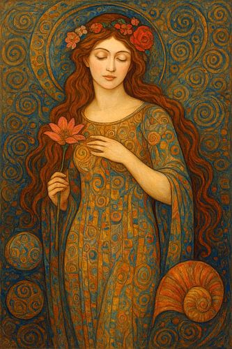 Venus, Romeinse godin van liefde, schoonheid en verlangen schilderij.