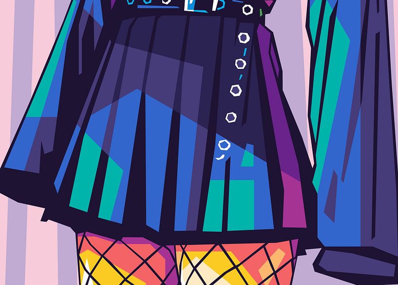 Landschaft Sexy Dessous Anime Popart von Rizky Dwi Aprianda