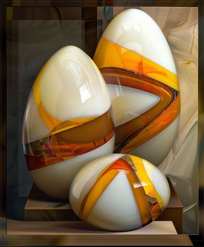 Marble Eggs #3 by Jacky