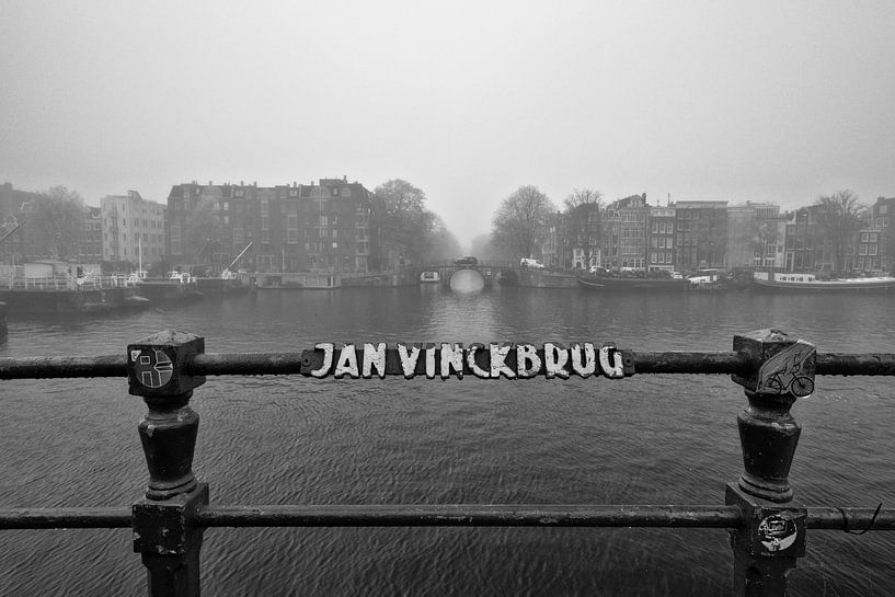 Nebliges Amsterdam von Peter Bartelings