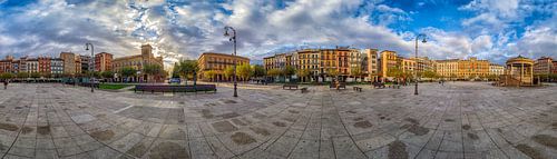 Plaza del Castillo Plaza del Castillo in Pamplona, Spanien