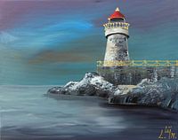 Lighthouse Acrylic Night