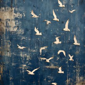 Une volée d'oiseaux en plein vol sur IamHome Studio