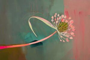 Buntes Stillleben einer Blume