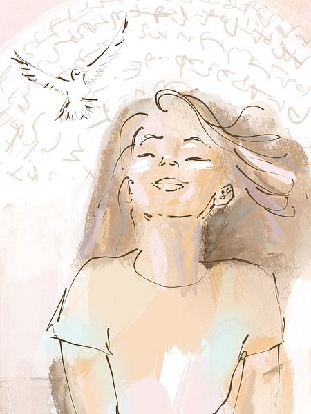 Meisje en de Duif l kinderkamer van YADE