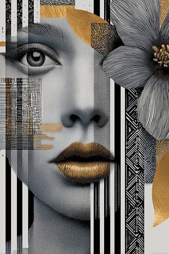 Gouden Symmetrie in Monochroom